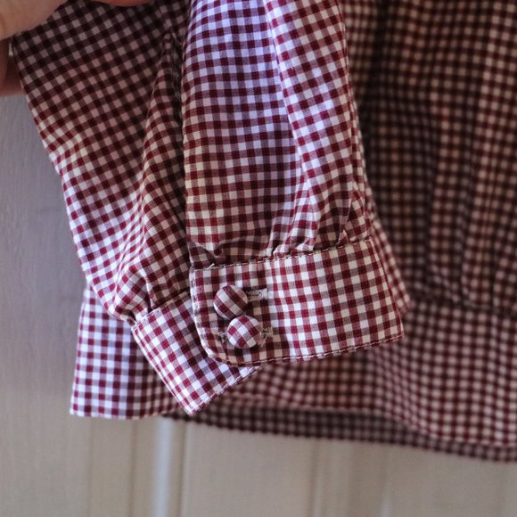 NWOT Madewell Wrap Top in Gingham Check - Picture 5 of 8